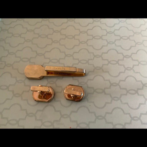 VINTAGE SWANK CUFFLINK AND TIE TACK - Picture 6 of 7